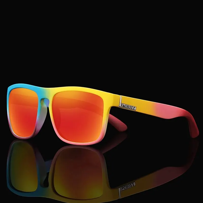 Polarized Fishing Vintage Sunglasses VAGHOZZ Brand Classic Men UV400 Women Square Outdoor Male Sport Driving
