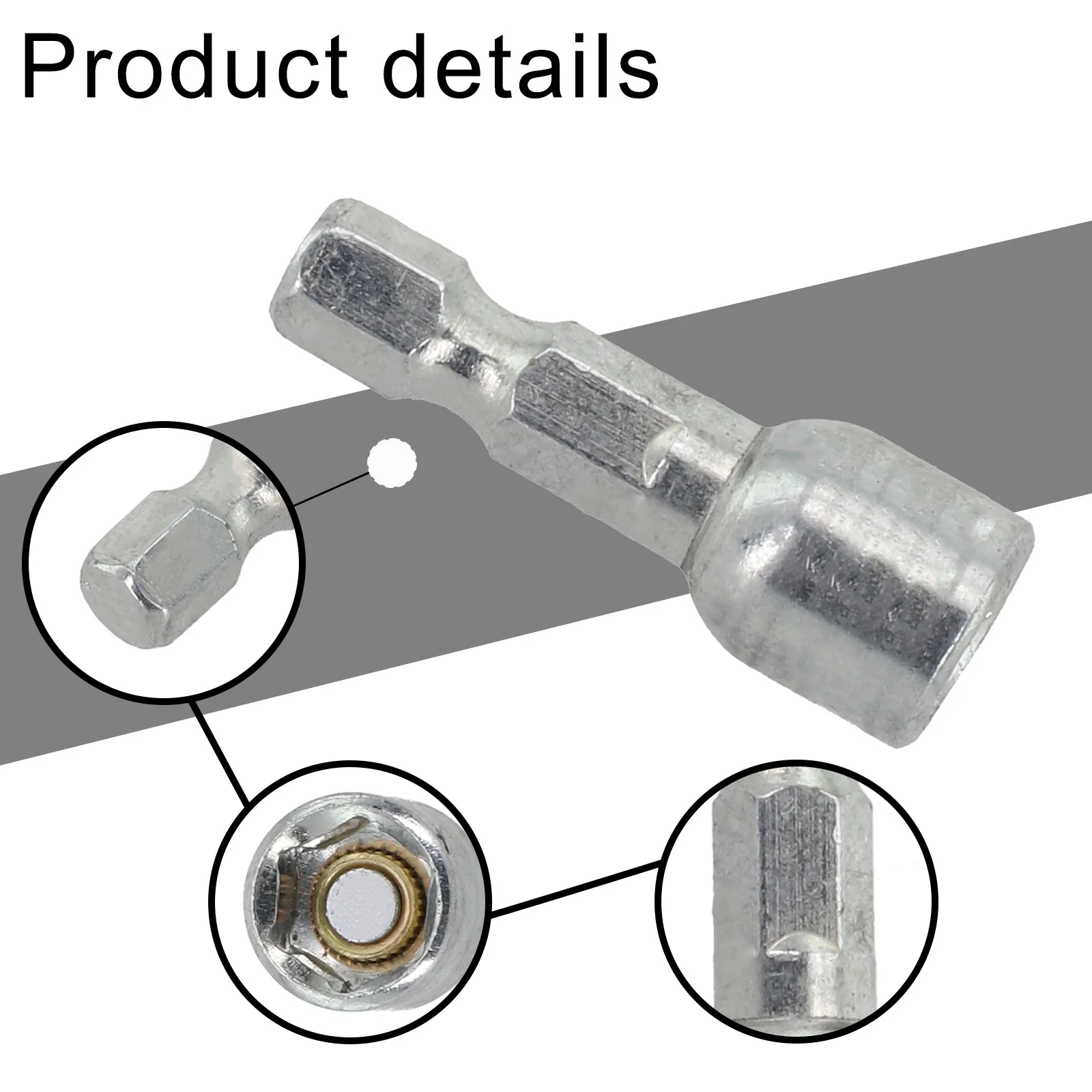 1Pcs 8mm Magnetische Mutter Schraubendreher Buchse Bit Hex Schaft Fahrer Adapter Steckschlüssel Für Bohrmaschinen Fahrer Buchse Kit – Detail 19