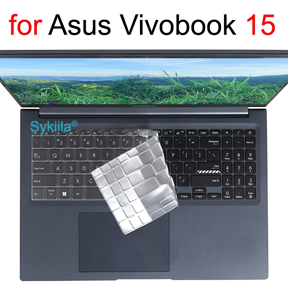Funda de teclado para ASUS Vivobook 15 Pro 15X OLED GO S S15 N6506 S5507 S5506 M5506 X1505 M1505 K3504 funda protectora de silicona
