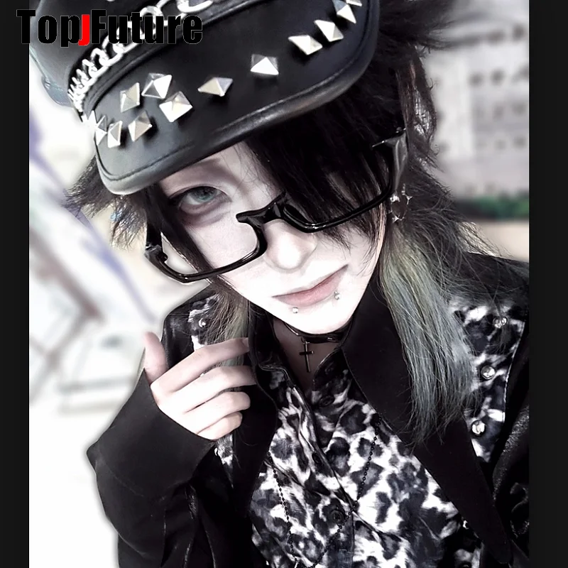 LGB 希少スカルHAT Harajuku Gothic Lolita Cool Punk Skull Spike Cap Biker