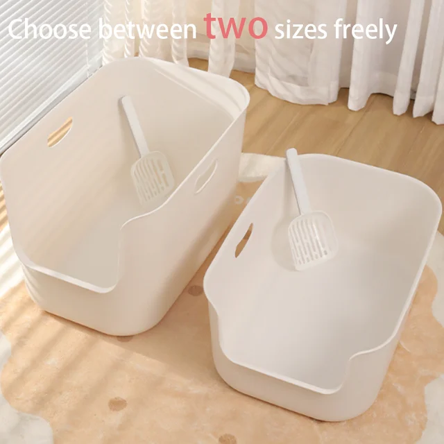 Open Style Cat Litter Box Simple And Thick With A Large Capacity To Prevent Splashing And Provide Comfortable Toilet For Cats 5