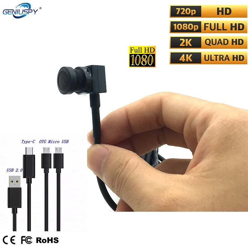 

HD1080P 2 МП 4 МП 8 Мп USB 2,0 мини-камера OTG широкоугольная мини-USB камера видеонаблюдения USB веб-камера для использования MAC Windows компьютера ПК ноутбука
