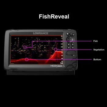 Hook Reveal 7 Inch Fish Finders With Transducer Fising Plus Optional Preloaded Maps Fish Finder Sonar Fishing Goods for Fishing 6