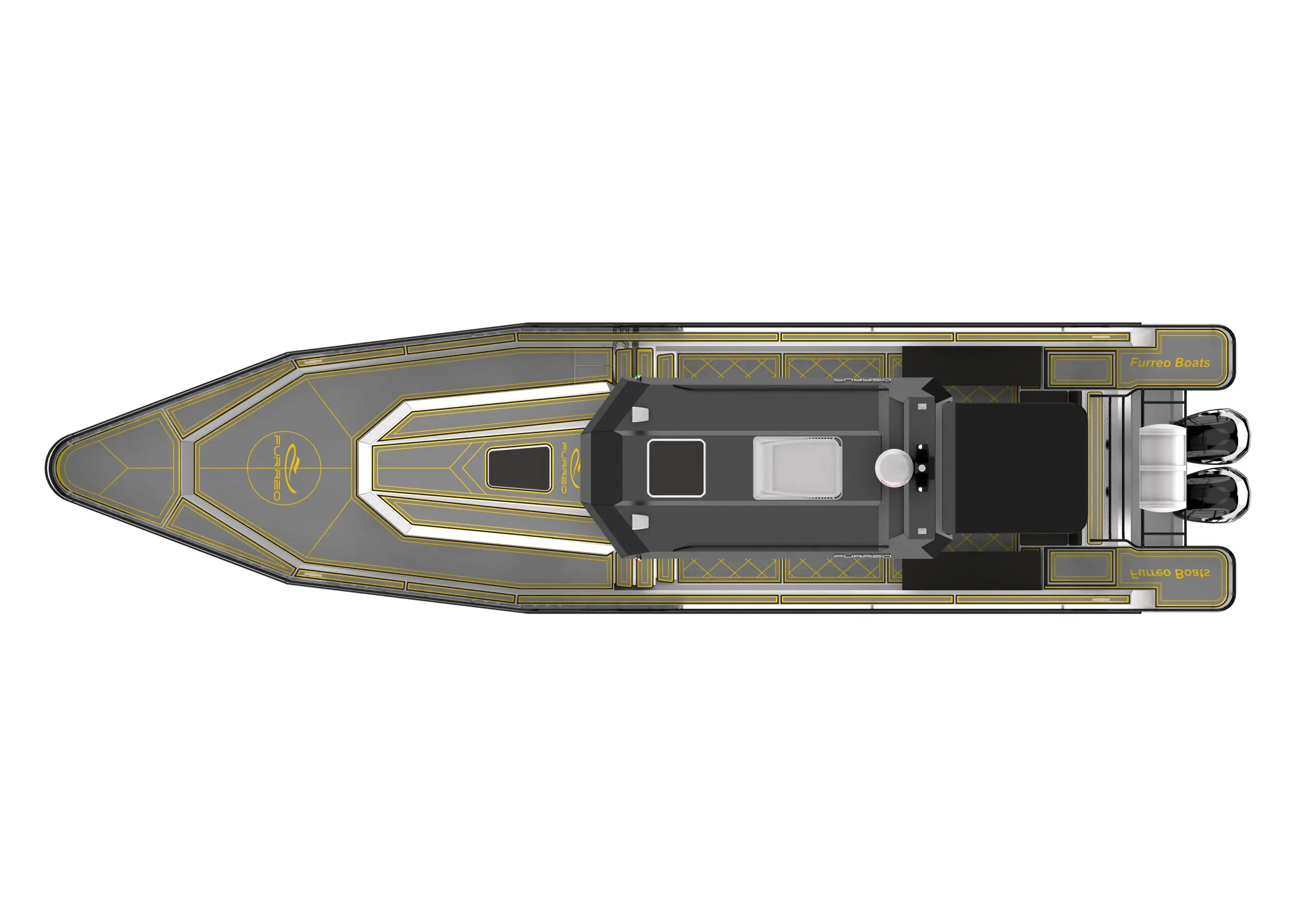 Luxury Yachts Have High Horsepower, High Quality and Safety FURREO FD135 13.5m Length Aluminum Alloy Fishing Yacht