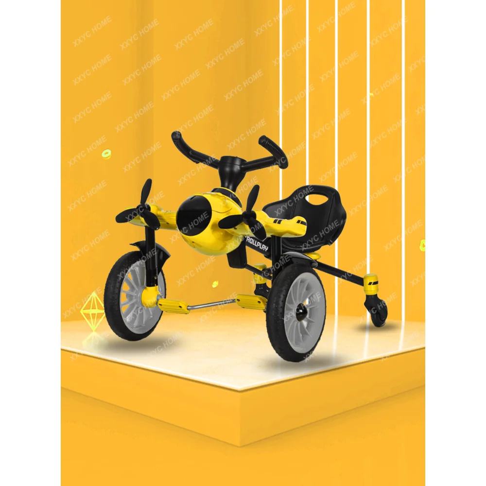 

Kids' Tricycle Bicycle Foldable Aircraft Drift Car Boys and Girls Toy