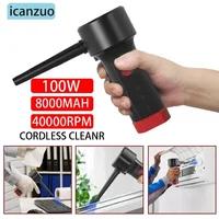 Icanzuo Cordless Air Duster Electric Air Blower Computer Keyboard Cleaning,Rechargeable Handheld Computer Duster Cleaner 1