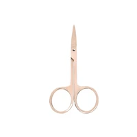 1Pc Eyebrow Scissor Safety Nose Hair Scissors Stainless Round Scissors Trimming Tweezers Small Clipper Eyebrow Nose Hair Cut 2