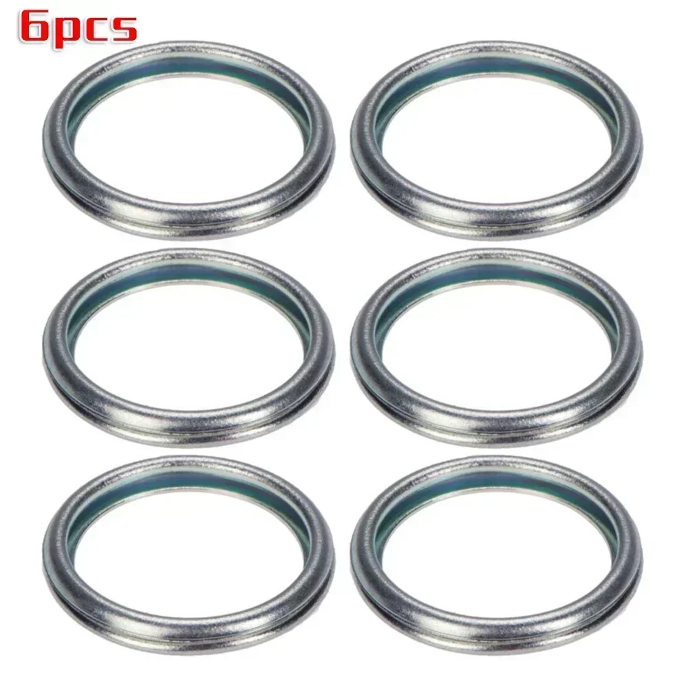 Oil Drain Plugs 6pcs Car Oil Drain Plug Crush Washer Gasket 16mm 803916010 Replacement For Subaru 2011-Car Gaskets Accessories