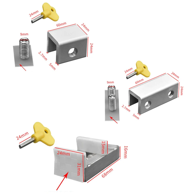 Sliding Sash Stopper Cabinet Locks Straps Doors Security Anti-theft Lock Window Sliding Door Baby Kids Child Safety Doors Lock window lock