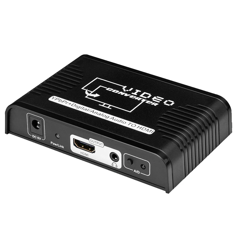 1080P YPbPr to HDMI Video Audio Converter Adapter 5 RCA Ypbpr component to HDMI Connector Converter for PS2 DVD Wii Xbox HDTV