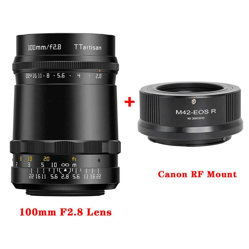 TTartisan 100mm F2.8 バブルボケレンズ M42 マウントカメラと