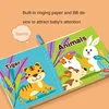 Visual Stimulus Cloth Book Montessori Early Educational Toys Kids Cartoon Toddlers Activity Fabric Books For Babies Gift 3