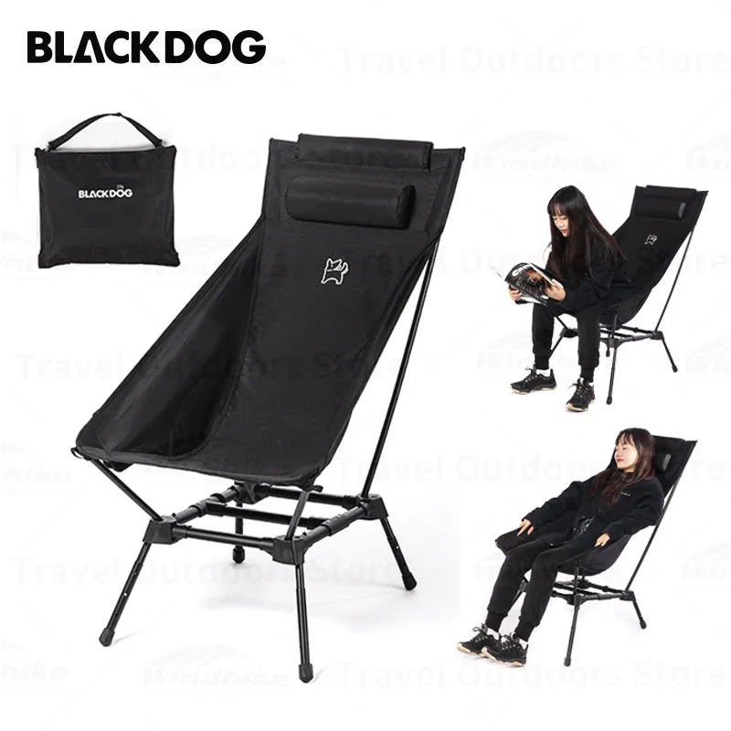 Naturehike BLACKDOG Outdoor Folding Moon Chair High Backrest Camping