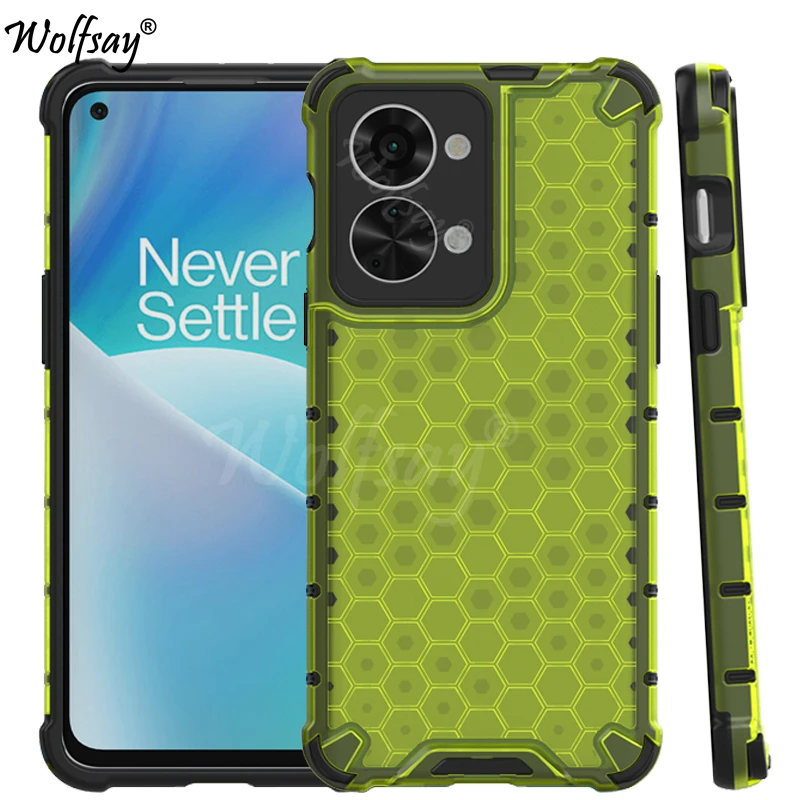 Custodia Trasparente Antiurto Per Oneplus Nord 2T Custodia Per Armatura A Nido D'Ape Per Oneplus Nord 2T Custodia Per Oneplus Nord 2T 2 Ce2 5G