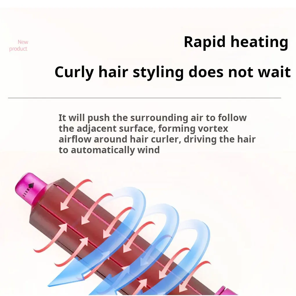 Hair Brush Styling Needs Hair Automatically Without And Straightening Curling Temperature For Long-lasting Styler