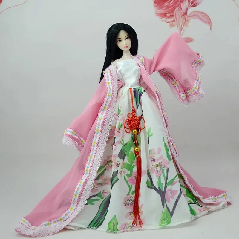 인형 스팽글 럭셔리 드레스, 포멀웨어 투투 드레스, 29cm 공주 1/6 인형, 신부 얇은 명주 그물 캔디 컬러 웨딩 드레스 의류