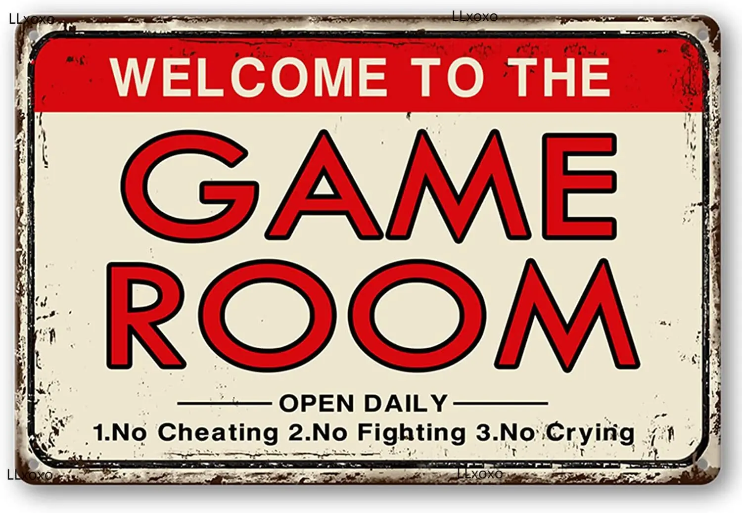 Accessori E Decorazioni Per Sale Per Videogiochi Retro Arcade Tin Sign Biliardo Wall Decor Home Gaming Poster Gamer Decor Poster8X12 Pollici