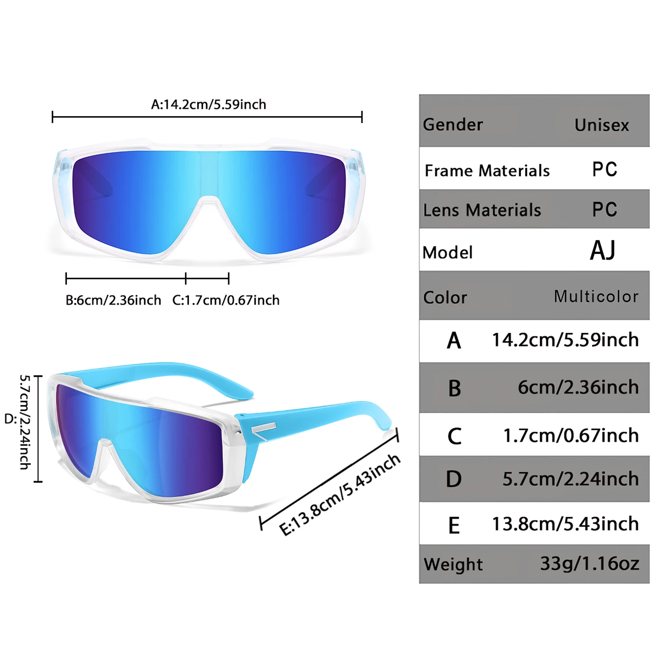Colorful Eyewear Sport Mtb Cycling