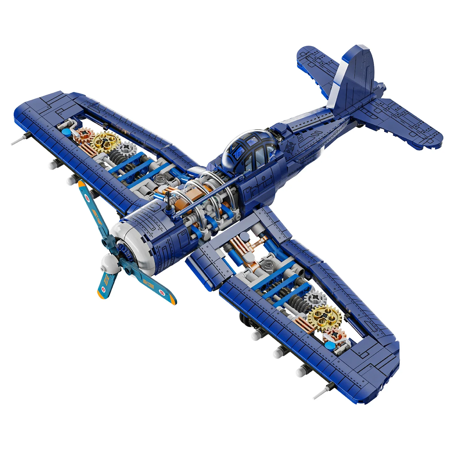 Attack Airplane Model Building Block Set, Military Theme Building Toys, Military Toys Gifts for Kid and Adult 1