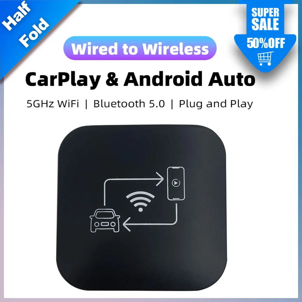 Mini Carplay Smart Box Wireless Android Auto Adapter Apple Dongle Plug And Play Per Volkswagen Toyota Peugeot Volvo