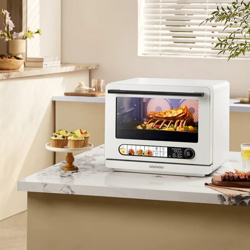 DAEWOO 26L Micro Steaming Baking and Frying Oven Machine Double Fan Electric Oven Multi Functional Steam Machine 220V