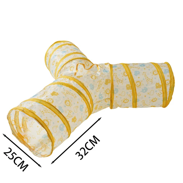 Cat Tunnel Foldable Cat Tunnel Pet Supplies Cat S T Y Pass Play Tunnel Cat Toy Breathable Drill Barrel for Indoor loud paper 6