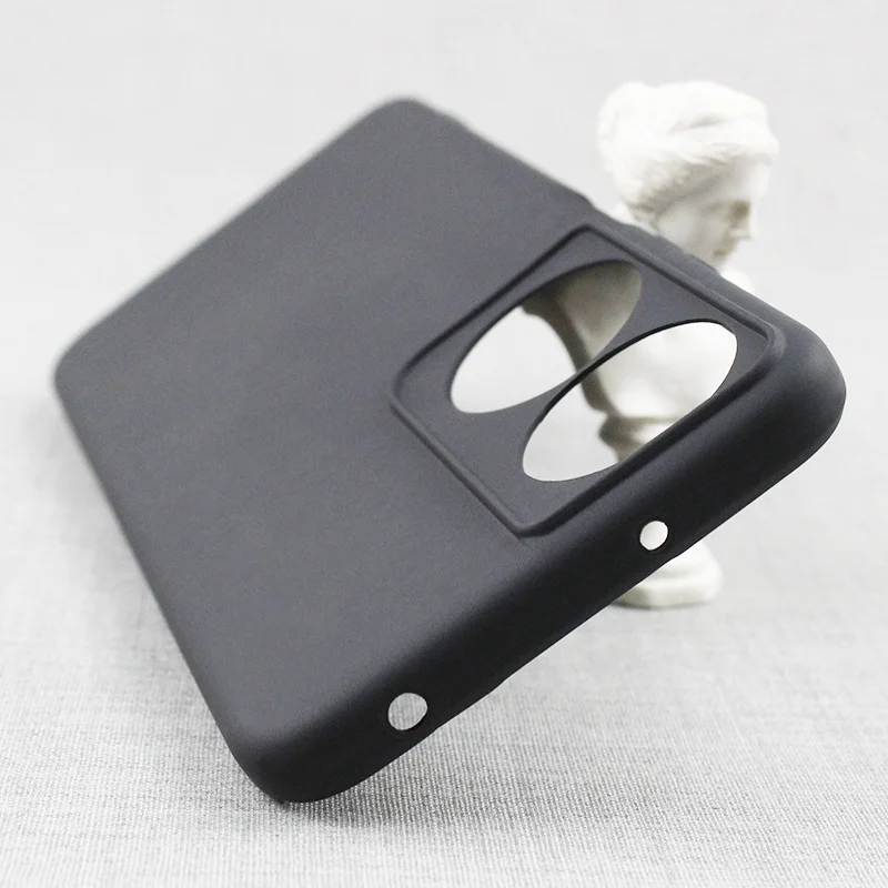 Sleek Black Matte Silicone Case