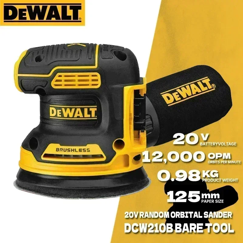 Tool Dewalt 20v Sheet Sander Dewalt Dcw210 Cordless Random Orbital