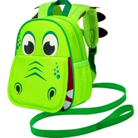 Toddler Backpack Leash, 9.5" Safety Harness Dinosaur Bag - Removable Tether 1