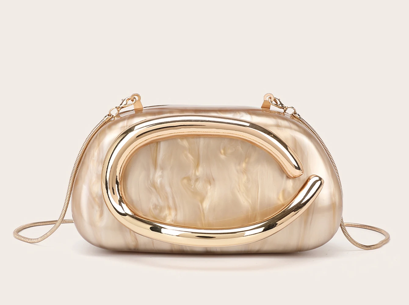 Luxury Evening Clutch Bag - Womens Wedding Party Crossbody Handbag