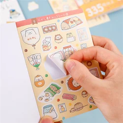 Autocollants animaux de dessin animé mignon, étiquette Scrapbooking, pour livre, décoration créative, pour compte à main, matériel de Collage, DIY bricolage, 16 feuilles 