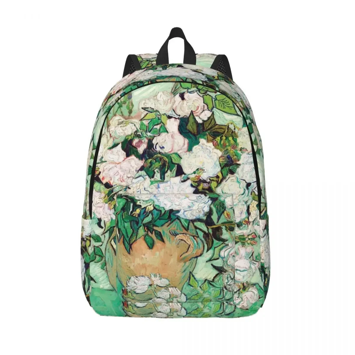 

Roses By Vincent Van Gogh Woman Small Backpacks Boys Girls Bookbag Shoulder Bag Portability Laptop Rucksack Children School Bags