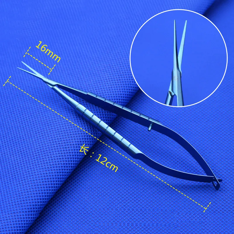 

12cm Castroviejo Corneal scissors Capsule membrane scissors Micro scissors ophthalmic instruments