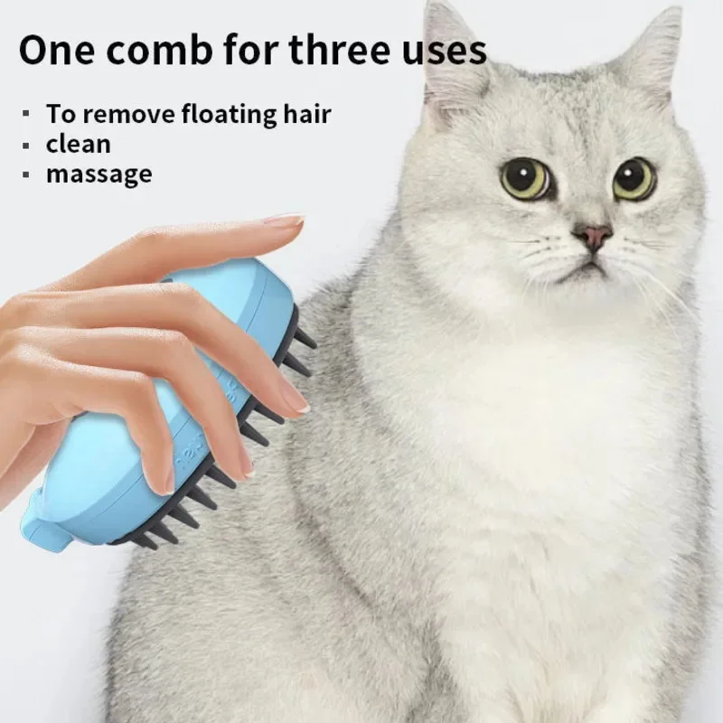 

Щетка для вычесывания домашних питомцев 3 в 1, электрическая, в форме Кита, расческа для груминга собак, расческа для удаления шерсти