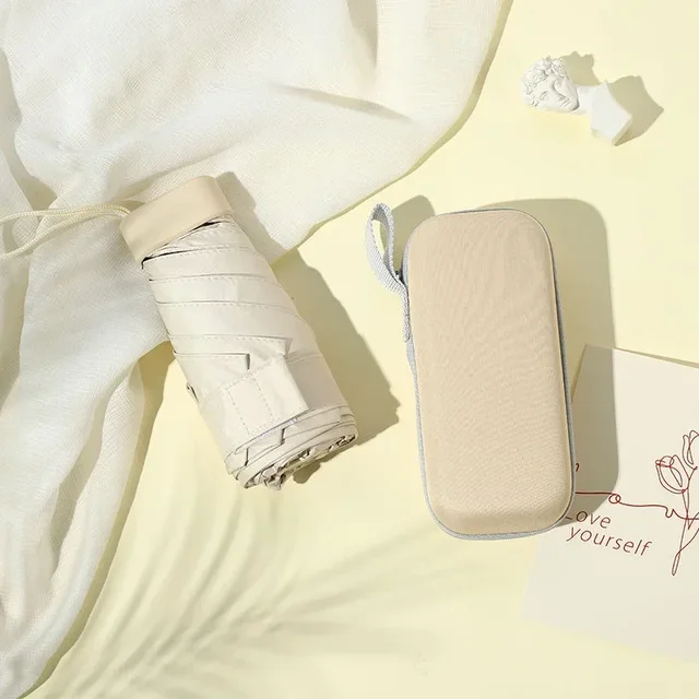 Mini Umbrella Capsule Umbrella Sunny and Rainy Dualuse Rainproof Sun Protection Outdoor Traveling Portable Parasol Umbrella 4