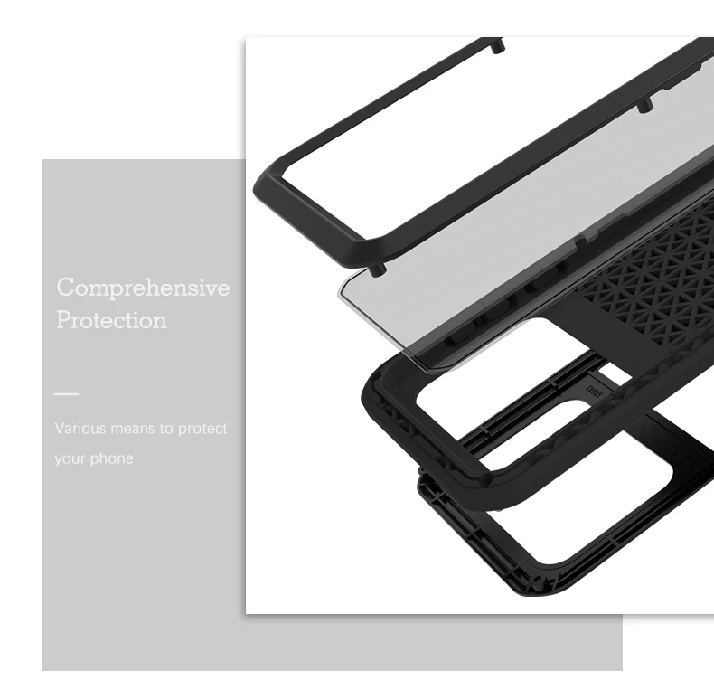 Love Mei Case For Samsung Galaxy S20 Ultra A70 A50 A30 A21 A41 A51 Note 10 Lite 20 Metal Armor Shock Dirt Proof Water Phone Case