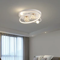 Lumière de chambre à coucher 2025 nouveau Simple moderne salle d'étude chambre salon lumière de luxe créatif ciel étoilé nordique plafonnier LED 4