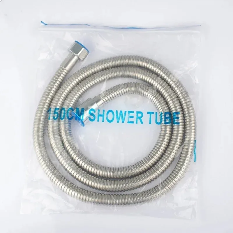 Bathroom Shower Hose Stainless Steel Flexible Shower Hose Tube Pipe for Bathroom Accessories High Strength Hot and Cold Hose