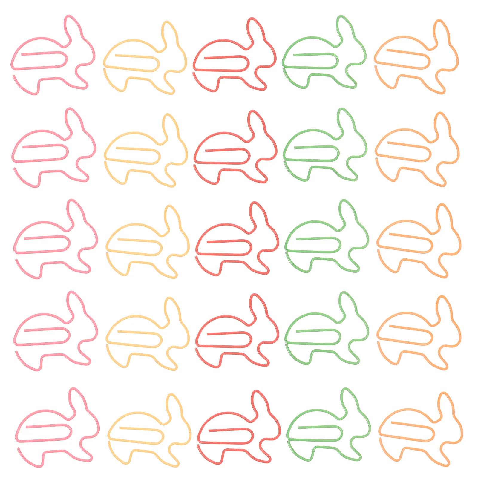 

Rabbit Shape Paper Clips Metal Paperclips Bookmark Binder Clip Marking Clips Patchwork Office Shool Stationery