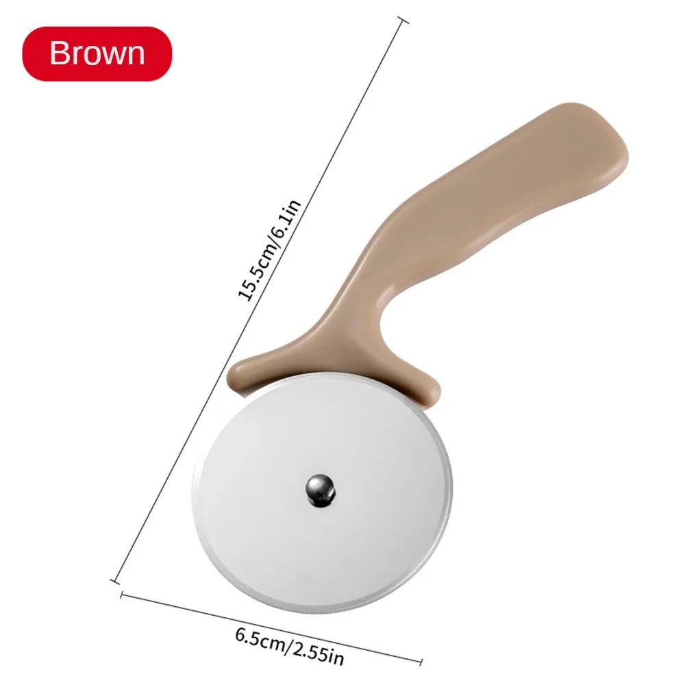 1/2/4PCS Stainless Steel Pizza Cutter Professional Pizza Cutter Wheel With Anti-Slip Handle For Pizza Waffles Cookies Pastry images - 6