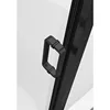 Framed Tub Shower Door, Single Sliding Shower Door with Handle, Tub Shower Door with Tempered Glass, Tub Glass Shower Door 2