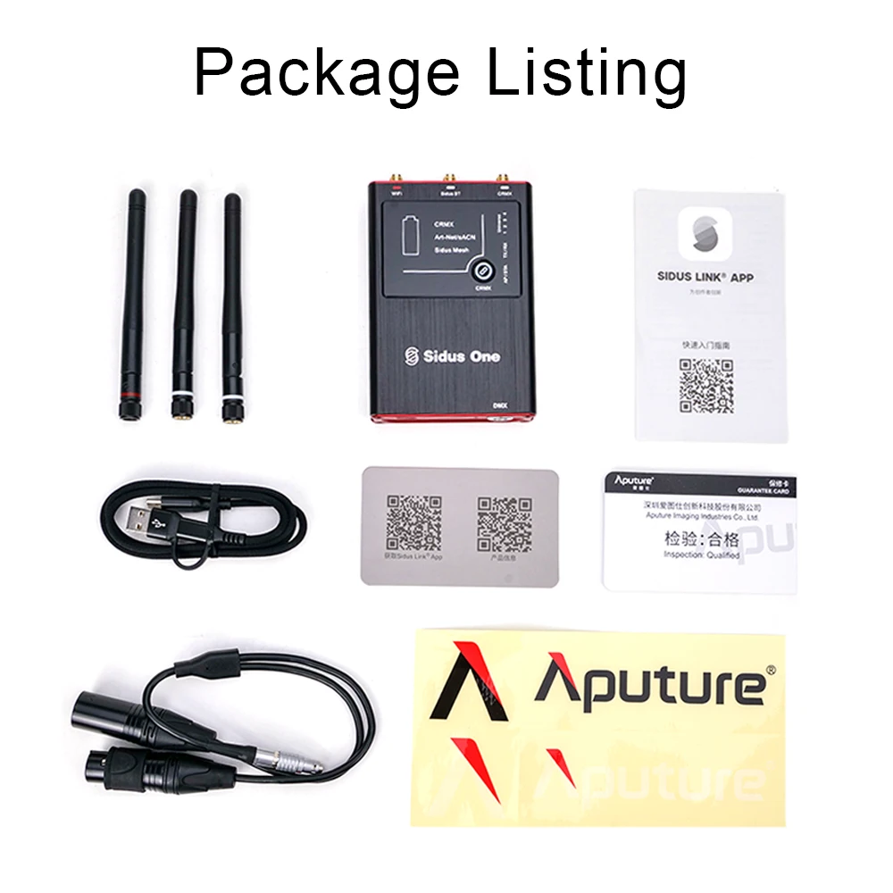 Aputure Sidus One DMX-Based Wireless Hybrid Control Enables the