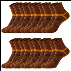 Men's Breathable Black Socks - Soft Summer Sports & Casual Wear, 3 Pairs (10 Pairs brown)