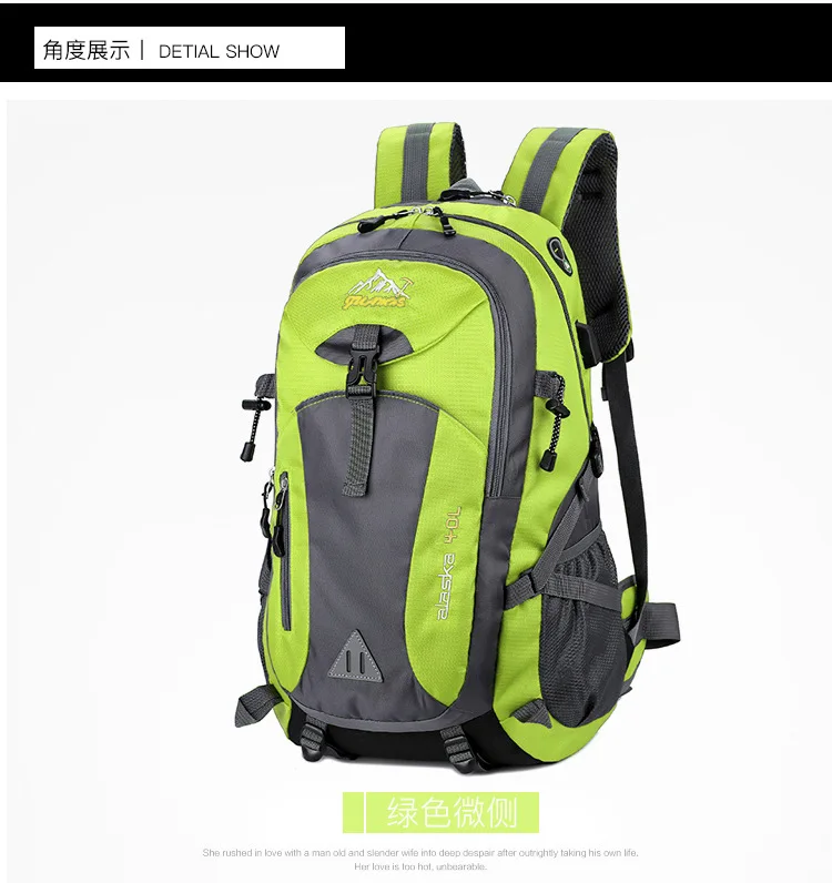 Unisex Waterproof Casual Outdoor Travel Backpack