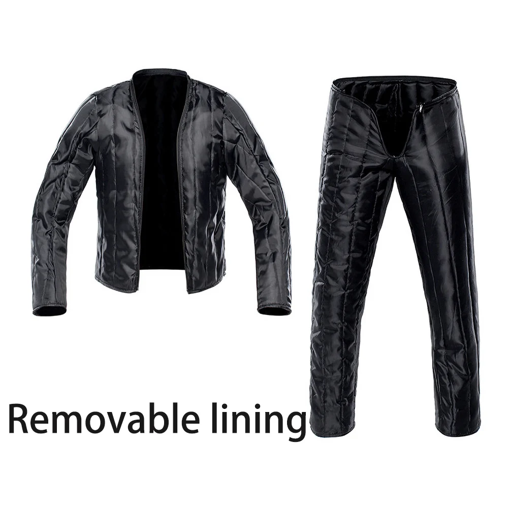 Men Motorcycle Racing Jacket Body Protectors Motorcycle Reflective Clothing Motorcycle Jackets  Removable Warm Linin