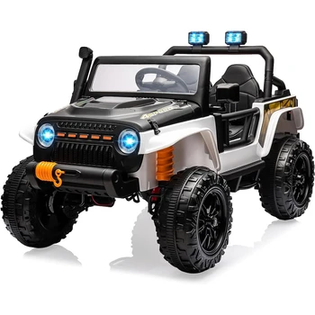 24V 2-Seater Kids Ride-On Electric Truck – 4WD Battery Powered Toy Vehicle with Remote Control, Suspension System & Off-Road Wheels 1