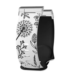 Two - Tone Soft Silicone Strap for Women - Premium Replacement Watch Band (White Black - S)