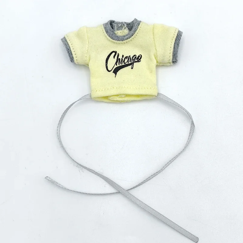 For Blythe Doll Clothes Jeans Pants for Ob24 Ob22 Azone Dolls Outfit Tight Shirt