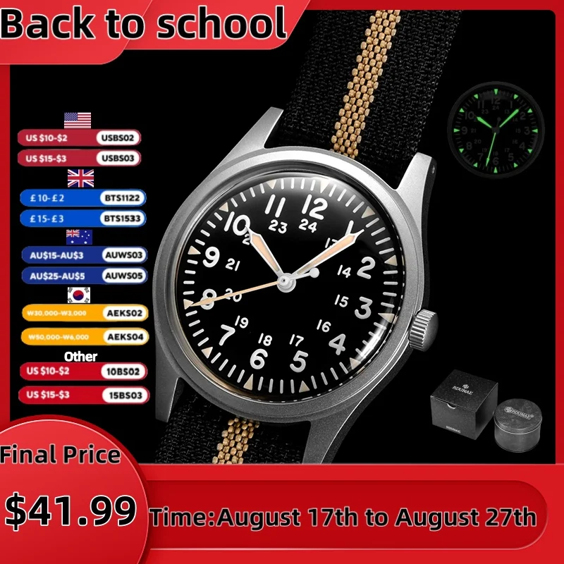 RDUNAE 2025 New Men Quartz Watch Miyota 2035 RA03 34.5mm G10