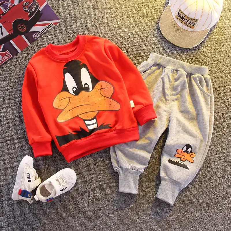 Kids Clothing Set Kids Sports Suit Boys Clothing Set Children Sports Suit Boys Tracksuits Suit Boys Tracksuits Spring Autumn Children Cartoon T-shirt Pants 2Pcs/sets Kids Boy Clothes Infant Outfit Fashion Kids Toddler Casual Tracksuits Set